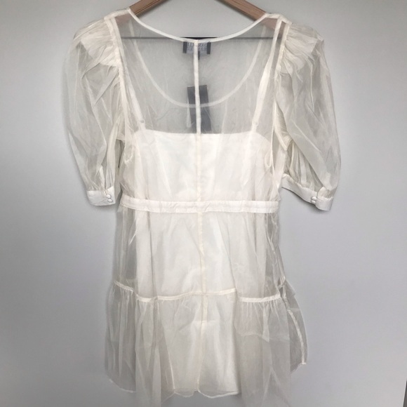 Danielle Bernstein Organza White Cloud Dress NWT - Picture 5 of 7